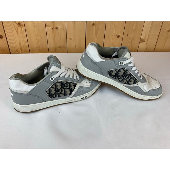 Men's DIOR B27 Low Top Sneaker Size 42/ Size 9- White/Gray - Picture 1 of 7